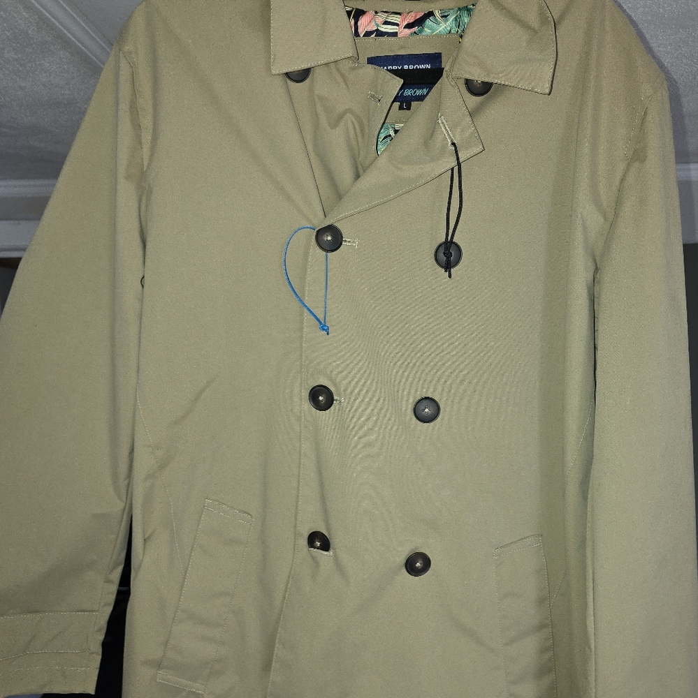 Harry Brown Men's Tan Double-Breasted Jacket (2020)